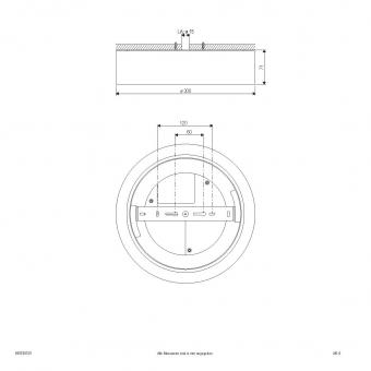 EVN LED Anbauleuchte weiß IP54 R30180125 