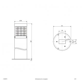 EVN Pollerleuchte anthrazit    PLR902715 