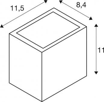 SLV SITRA CUBE WL LED Outdoor    1002034 