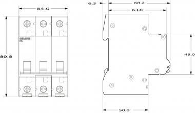 Siemens Ausschalter 63A 3p      5TL13630 