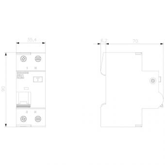 Siemens FI-LS Schalter      5SU11546KK06 