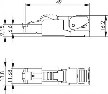TG Steckverbinder MFP8 T568A J00026A2000 