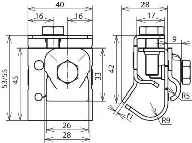 DEHN Dachrinnenklemme             339069 