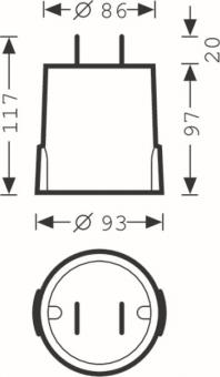 Trilux 08501ET Bodeneinbautopf  08501 ET 