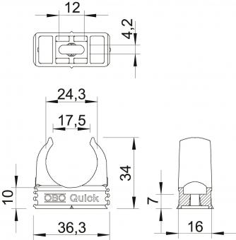 OBO 2955 M25 Quick-Schelle M25 PP 