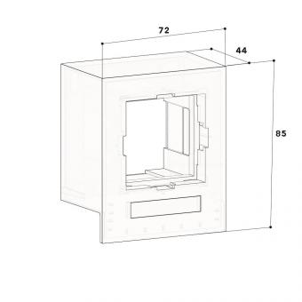 GGK 16702 Schuko-Box LFG 40x40-MB-Schuko 