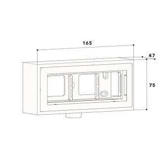 GGK 16715 Leerdose 3-fach MINI 10x20L- 
