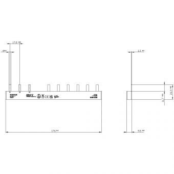 Siemens Stiftsammelschiene,    5ST3624-1 
