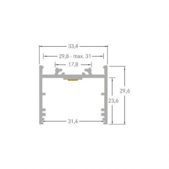 Brumberg LED-Anbauprofil, alu,  53606260 
