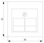 Siemens 5TG1211 DELTA i-system Abdeckpl. 