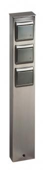 ALBE Steckdosensäule Edelstahl 3- 692107 