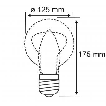 Paulmann LED Globe125 fil 230lm    28869 