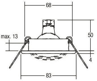 BRUM Einbaustrahler Edelstahl    2191.22 