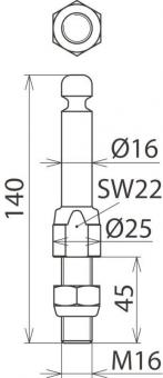 Dehn 790261 EFP 16  EFP 16 RN M16 45 SSM 