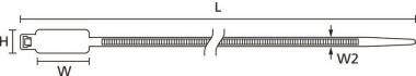 Hellermann IT50R-PA66-NA(100) 203x4,6mm 
