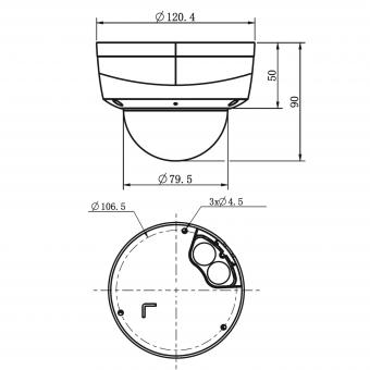 Grothe 5MPX IP Dome-Kamera   VK 1099/561 