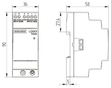 Siemens 6EP33216SB000AY0 LOGO!POWER 12V 