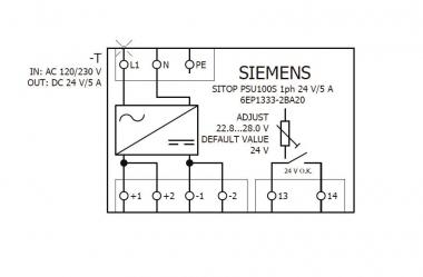 Siemens 6EP13332BA20 SITOP PSU100S 24V/ 