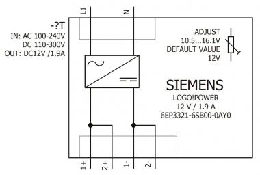 Siemens 6EP33216SB000AY0 LOGO!POWER 12V 