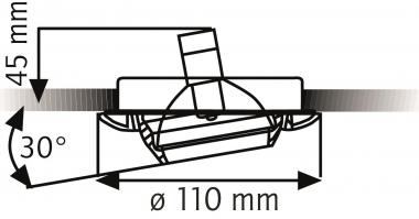 Rutec Einbaustrahler Kugel für  R55061-M 