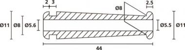 Hellermann HV2103-PVC-FR-BK(1000) 