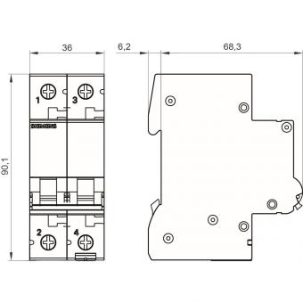 SIEM Leitungsschutzschalter    5SL4204-7 