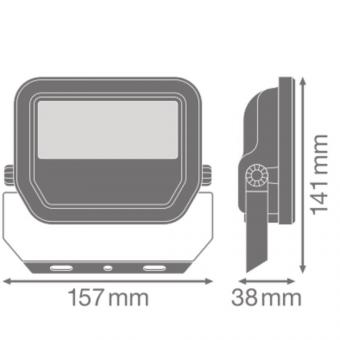 LEDV Flutlichtstrahler Perf. weiss 