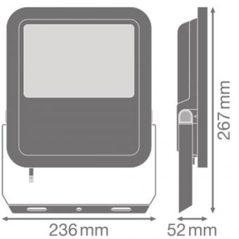 LEDV Flutlichtstrahler Perf. weiss 