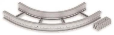 Unex Flachbogen 90  lichtgrau   67427-04 