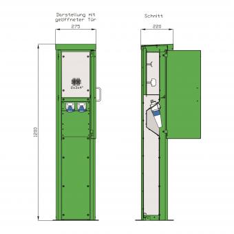 Walther Energiesäule Edelstahl  84201200 