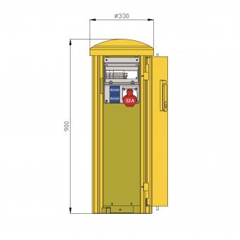 Walther Pollersäule m.RCD TypA  83313550 