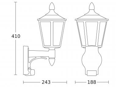 STEIN Außenleuchte               L 15 WE 