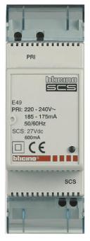BTicino E49 Spannungsversorgung Kompakt 