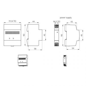 BEG 93335         ViSTATION-KNX-REG grau 