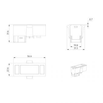 BEG 93508 PD5N-  PD5N-LAMELLA-KNXs-DX WB 