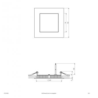 EVN LED-Einbau-Panel 9W 350mA  LPQ123502 