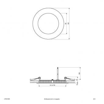 EVN LED-Einbau-Panel rund 9W  LPRW123502 