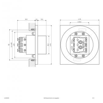 EVN LED Wandeinbau anthrazit   LQ41802AE 