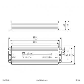 EVN NG 24V/DC 0,1-320W IP67    K24320110 
