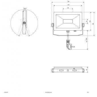 EVN IP65 30W 3000K 2150lm       LFA3002S 