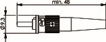 TG T-ST STECKER METALL F.    J08010A0016 