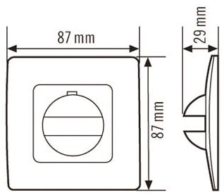 ESYLUX Abdeckung IP20 für MD 180 und 