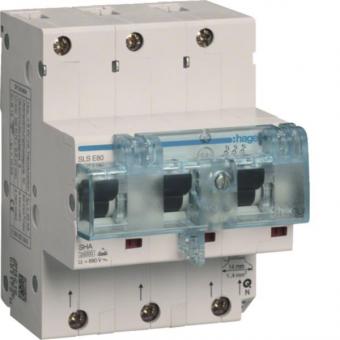 Hager SLS-Schalter 3polig E-80A  HTN380E 