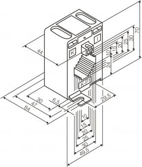 Hensel Stromwandler-Set, 125/5 A, ME 330 