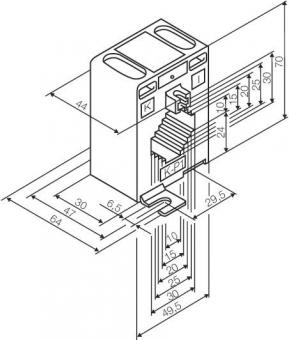 Hensel Stromwandler-Set, 125/5 A, ME 330 