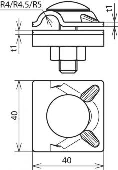 DEHN MV-Klemme Rd 8-10mm Al       390061 