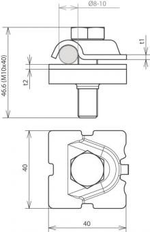 Dehn 391079 MVK MVK AR 8.10 SKM10X40 V4A 