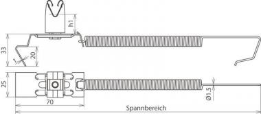 DEHN Dachleitungshalter SPANNgrip 206439 