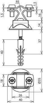 DEHN Leitungshalter NIRO          274160 