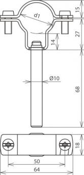 Dehn 253330 LH ZS  LH ZS 27 DS10 L75 V2A 